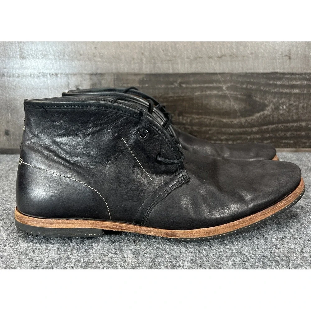 Timberland Boot Company Wodehouse Lost History Black Leather Chukka Boots US 9